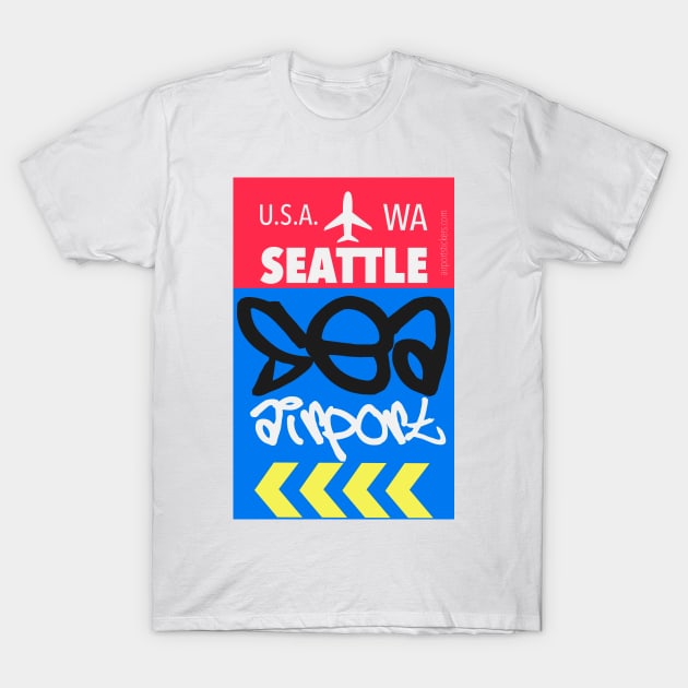 Seattle airport code T-Shirt by Woohoo